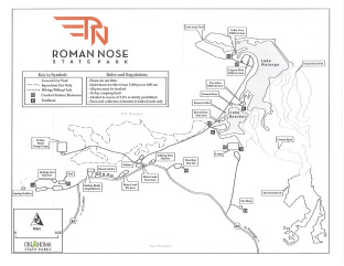 Preview of Roman Nose State Park Map with Trails